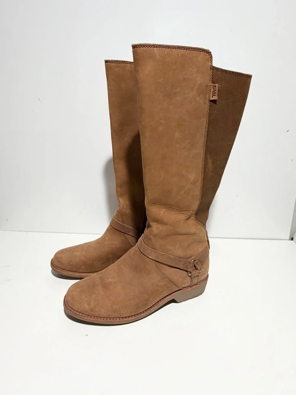 Teva tall leather